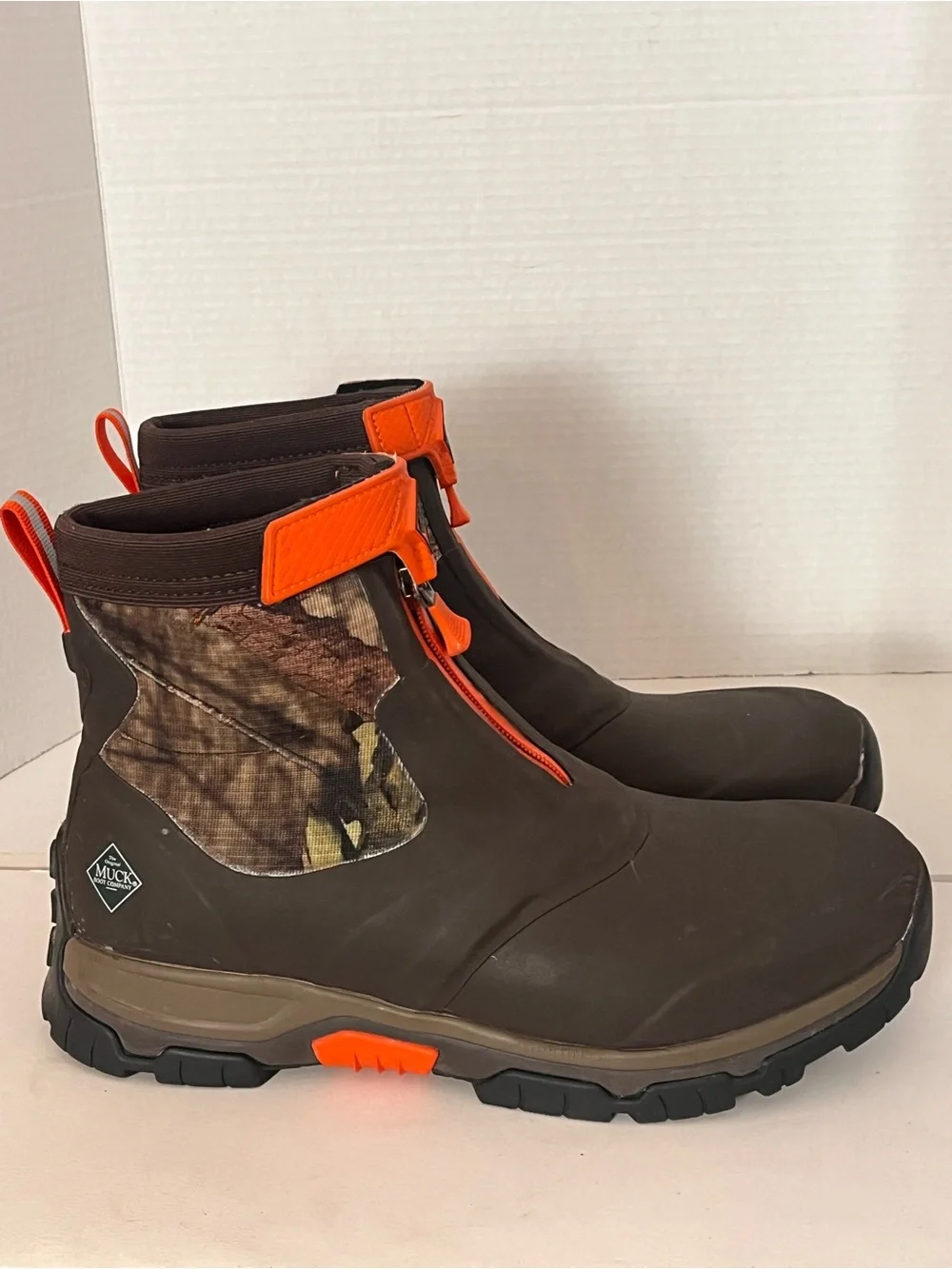 Original Muck Boot Co Men's Apex Mid Zip Boots Mens 13 Camo Waterproof w/Flaw